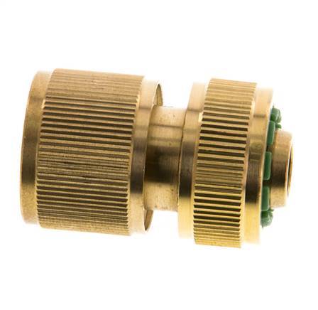 Conector de manguera estilo GARDENA de latón de 13 mm (1/2")