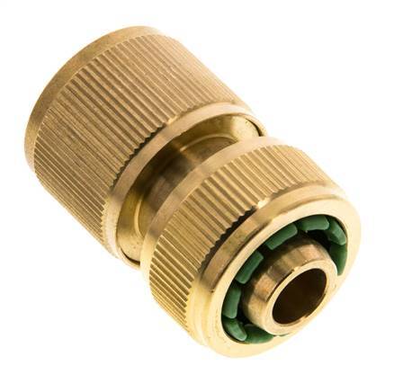 Conector de manguera estilo GARDENA de latón de 13 mm (1/2")