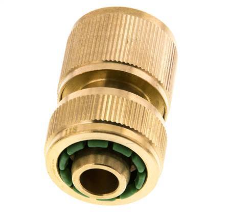 Conector de manguera estilo GARDENA de latón de 13 mm (1/2")