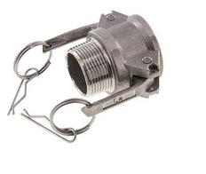 Acoplamiento de acero inoxidable Camlock DN 32 (1 1/4'') R 1 1/4'' Rosca Macho Tipo B MIL-C-27487