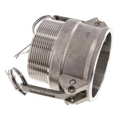Camlock DN 60 (2 1/2'') Stainless Steel Coupling R 2 1/2'' Male Thread Type B MIL-C-27487