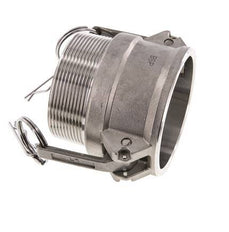 Camlock DN 60 (2 1/2'') Stainless Steel Coupling R 2 1/2'' Male Thread Type B MIL-C-27487