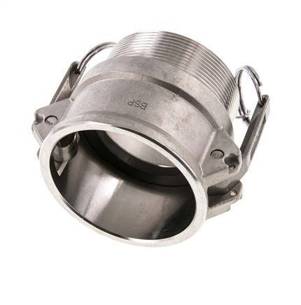 Camlock DN 60 (2 1/2'') Stainless Steel Coupling R 2 1/2'' Male Thread Type B MIL-C-27487
