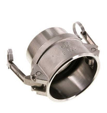 Acoplamiento de acero inoxidable Camlock DN 75 (3'') R 3'' rosca macho tipo B MIL-C-27487