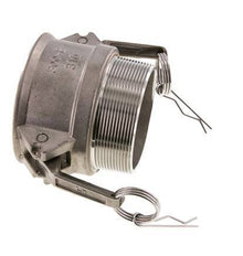 Acoplamiento de acero inoxidable Camlock DN 75 (3'') R 3'' rosca macho tipo B MIL-C-27487