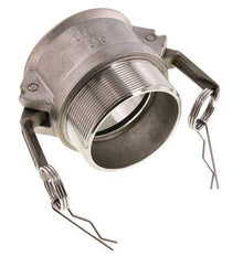 Acoplamiento de acero inoxidable Camlock DN 75 (3'') R 3'' rosca macho tipo B MIL-C-27487