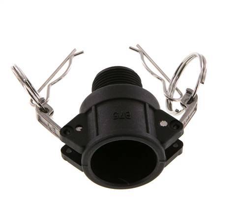 Camlock DN 20 (3/4'') Polypropylene Coupling R 3/4'' Male Thread Type B MIL-C-27487