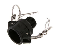 Camlock DN 20 (3/4'') Polypropylene Coupling R 3/4'' Male Thread Type B MIL-C-27487