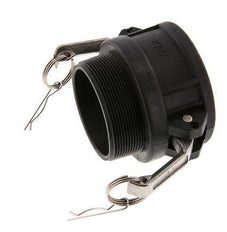 Acoplamiento de polipropileno Camlock DN 75 (3'') R 3'' rosca macho Tipo B MIL-C-27487