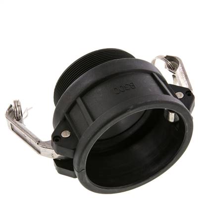 Acoplamiento de polipropileno Camlock DN 75 (3'') R 3'' rosca macho Tipo B MIL-C-27487