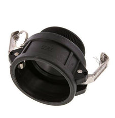 Acoplamiento de polipropileno Camlock DN 75 (3'') R 3'' rosca macho Tipo B MIL-C-27487