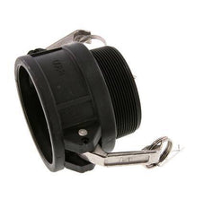 Acoplamiento de polipropileno Camlock DN 75 (3'') R 3'' rosca macho Tipo B MIL-C-27487