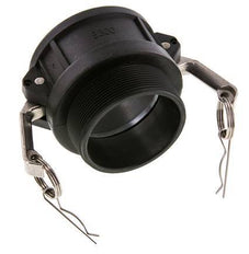 Acoplamiento de polipropileno Camlock DN 75 (3'') R 3'' rosca macho Tipo B MIL-C-27487