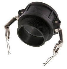 Acoplamiento de polipropileno Camlock DN 75 (3'') R 3'' rosca macho Tipo B MIL-C-27487
