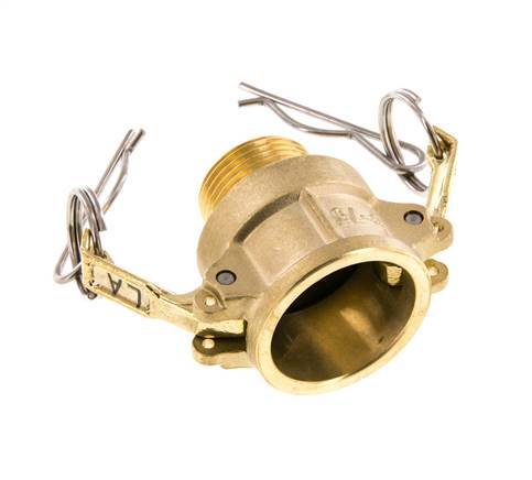 Acoplamiento de latón Camlock DN 20 (3/4'') R 3/4'' rosca macho tipo B MIL-C-27487