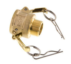 Acoplamiento de latón Camlock DN 20 (3/4'') R 3/4'' rosca macho tipo B MIL-C-27487