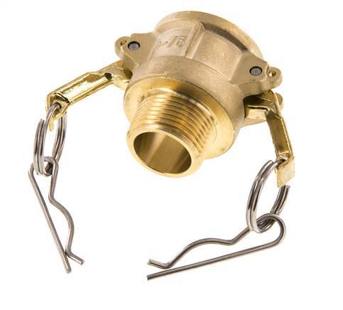 Acoplamiento de latón Camlock DN 20 (3/4'') R 3/4'' rosca macho tipo B MIL-C-27487