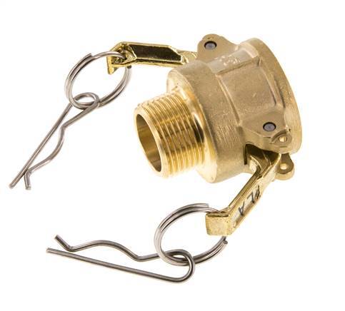 Acoplamiento de latón Camlock DN 20 (3/4'') R 3/4'' rosca macho tipo B MIL-C-27487