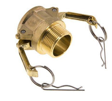 Acoplamiento de latón Camlock DN 32 (1 1/4'') R 1 1/4'' Rosca Macho Tipo B MIL-C-27487