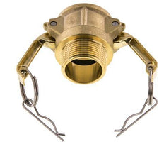 Acoplamiento de latón Camlock DN 32 (1 1/4'') R 1 1/4'' Rosca Macho Tipo B MIL-C-27487