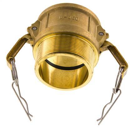 Acoplamiento de latón Camlock DN 60 (2 1/2'') R 2 1/2'' Rosca Macho Tipo B MIL-C-27487