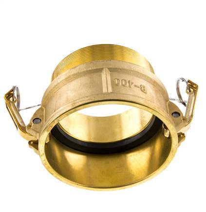 Camlock DN 90 (4'') Brass Coupling R 4'' Male Thread Type B MIL-C-27487