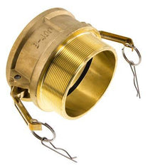 Acoplamiento de latón Camlock DN 90 (4'') R 4'' rosca macho Tipo B MIL-C-27487