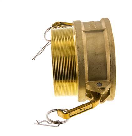 Acoplamiento de latón Camlock DN 90 (4'') R 4'' rosca macho Tipo B MIL-C-27487