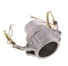 Acoplamiento de aluminio Camlock DN 25 (1'') R 1'' rosca macho Tipo B MIL-C-27487