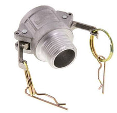 Acoplamiento de aluminio Camlock DN 25 (1'') R 1'' rosca macho Tipo B MIL-C-27487