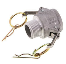 Acoplamiento de aluminio Camlock DN 25 (1'') R 1'' rosca macho Tipo B MIL-C-27487