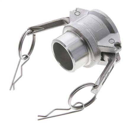 Camlock DN 32 (1 1/4'') Stainless Steel Coupling Weld End (42.4 mm) Type B (AS) MIL-C-27487