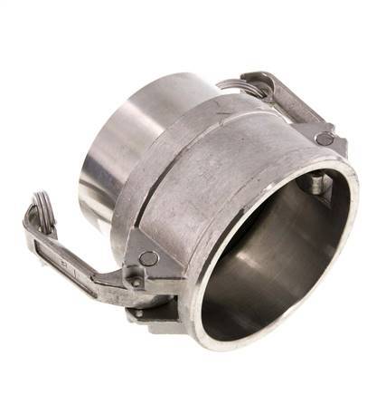 Acoplamiento de acero inoxidable Camlock DN 75 (3'') Extremo para soldar (88,9 mm) Tipo B (AS) MIL-C-27487