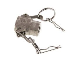 Acoplamiento de acero inoxidable Camlock DN 15 (1/2'') Rp 1/2'' Rosca Hembra Tipo D MIL-C-27487