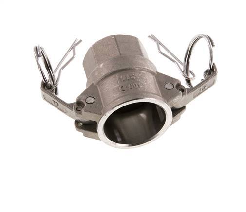 Acoplamiento de acero inoxidable Camlock DN 25 (1'') Rp 1'' Rosca Hembra Tipo D MIL-C-27487