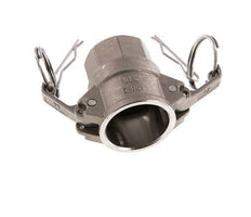 Acoplamiento de acero inoxidable Camlock DN 25 (1'') Rp 1'' Rosca Hembra Tipo D MIL-C-27487