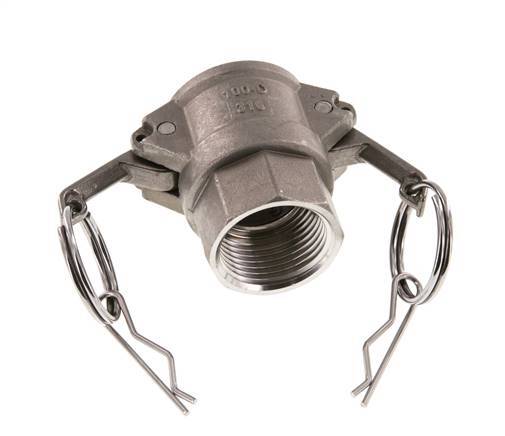 Acoplamiento de acero inoxidable Camlock DN 25 (1'') Rp 1'' Rosca Hembra Tipo D MIL-C-27487