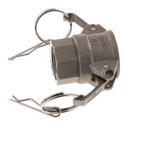 Acoplamiento de acero inoxidable Camlock DN 25 (1'') Rp 1'' Rosca Hembra Tipo D MIL-C-27487