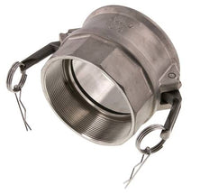 Acoplamiento de acero inoxidable Camlock DN 90 (4'') Rp 4'' Rosca Hembra Tipo D MIL-C-27487