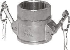Acoplamiento de aluminio Camlock DN 140 (6'') Rp 6'' Rosca Hembra Tipo D MIL-C-27487