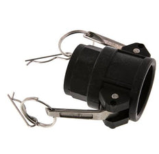 Acoplamiento de polipropileno Camlock DN 32 (1 1/4'') Rp 1 1/4'' Hembra Tipo D MIL-C-27487