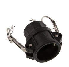 Acoplamiento de polipropileno Camlock DN 32 (1 1/4'') Rp 1 1/4'' Hembra Tipo D MIL-C-27487