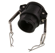 Acoplamiento de polipropileno Camlock DN 32 (1 1/4'') Rp 1 1/4'' Hembra Tipo D MIL-C-27487