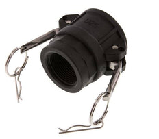 Acoplamiento de polipropileno Camlock DN 40 (1 1/2'') Rp 1 1/4'' Rosca hembra Tipo D MIL-C-27487