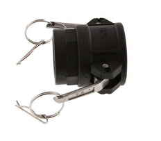 Acoplamiento de polipropileno Camlock DN 40 (1 1/2'') Rp 1 1/4'' Rosca hembra Tipo D MIL-C-27487