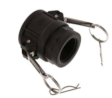 Acoplamiento de polipropileno Camlock DN 40 (1 1/2'') Rp 1 1/4'' Rosca hembra Tipo D MIL-C-27487