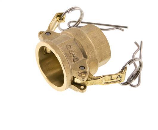 Acoplamiento de latón Camlock DN 20 (3/4'') Rp 3/4'' Hembra Tipo D MIL-C-27487