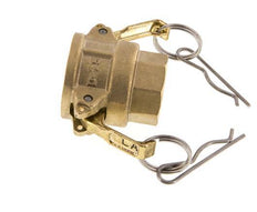 Acoplamiento de latón Camlock DN 20 (3/4'') Rp 3/4'' Hembra Tipo D MIL-C-27487