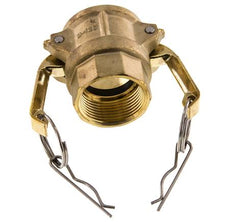Acoplamiento de latón Camlock DN 32 (1 1/4'') Rp 1 1/4'' Hembra Tipo D MIL-C-27487