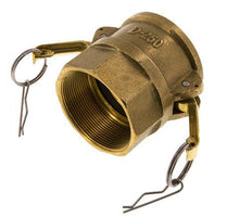 Acoplamiento de latón Camlock DN 60 (2 1/2'') Rp 2 1/2'' Hembra Tipo D MIL-C-27487